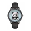 Smartwatch Colmi L28 con correa de silicona negra y correa de piel negra