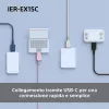 Sony IER-EX15C Auricular Cableado In-Ear Llamadas/Música USB Type-C Azul