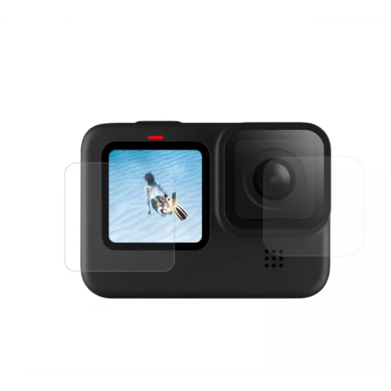 Cristal templado protector de pantalla y objetivo Telesin para GoPro Hero 9 / Hero 10 (GP-FLM-901)