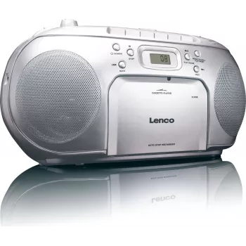 Lenco SCD-42 - FM - reproductor - CD - CD-R - CD-RW - parada automática - repetición - LCD - red/pilas (SCD420SILBER)