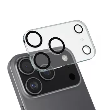 Cristal de cámara y objetivo Crong CRGLSIP1763P para iPhone 17 Pro — cristal protector para el módulo de cámara