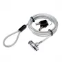 Candado para portátil Logilink Nbs009 con llave incl. 2 llaves 15 mm