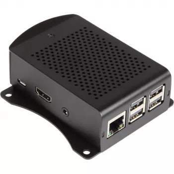 Joy-it carcasa para Raspberry Pi® negra RB-ALUCASE+06 Raspberry Pi® 3 B, Raspberry Pi® 2 B, Raspberry Pi® 3 B+, Raspberry Pi® B+ (RB-ALUCASE+06)