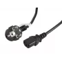 Cable de alimentación Lanberg CA-C13C-11CC-0030-BK negro 3 m conector hembra C13 CEE7/7 (CA-C13C-11CC-0030-BK)