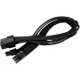 SilverStone SST-PP07-PCIB cable alargador PCIe de 8 pines a PCIe de 6+2 pines, 25 cm, negro