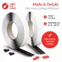 Cinta de velcro para cables Label the Cable LTC rollo de velcro Easy Tape Strap 8 m × 20 mm, negro