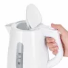 Hervidor eléctrico SEVERIN 1 L 2200 W blanco — inalámbrico, base de 360°, resistencia oculta