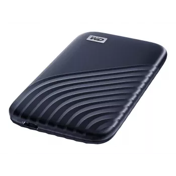 WD My Passport SSD WDBAGF0010BBL - SSD - cifrado - 1 TB - externo (portátil) - USB 3.2 Gen 2 (conector USB-C) - AES de 256 bits - Azul medianoche