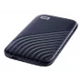 WD My Passport SSD WDBAGF0010BBL - SSD - cifrado - 1 TB - externo (portátil) - USB 3.2 Gen 2 (conector USB-C) - AES de 256 bits - Azul medianoche