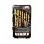 Set de brocas AWTools M2 HSS-TiN 19 piezas 1,5–10 mm para metal