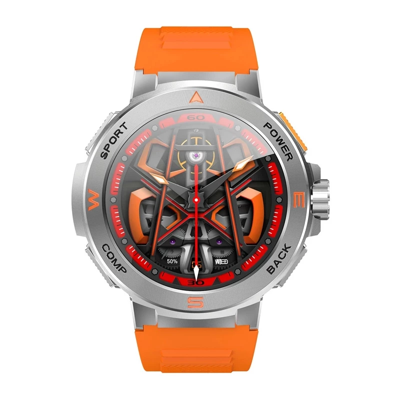 Smartwatch BlitzWolf BW-AT5 naranja con Bluetooth y medidor de frecuencia cardíaca