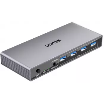 Conmutador KVM Unitek 54368 8K@60Hz USB 3.0 para control multipuesto