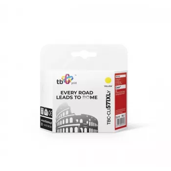 Cartucho de tinta TB compatible con Canon CLI-571XL YE amarillo