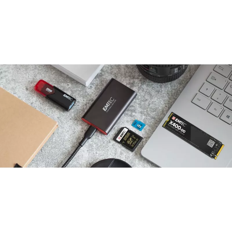 Emtec X210 ELITE 2 TB USB Type-C 3.2 Gen 2 (3.1 Gen 2) negro, rojo