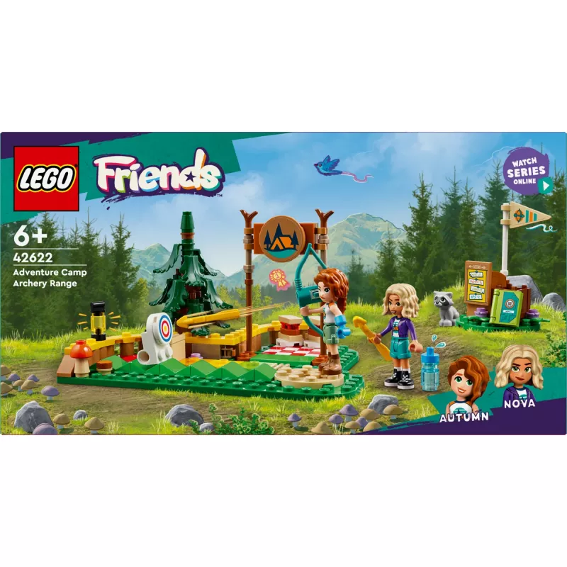 LEGO Friends Campamento de aventura de tiro con arco 42622 — 157 piezas, 2 minifiguras, edad 6+