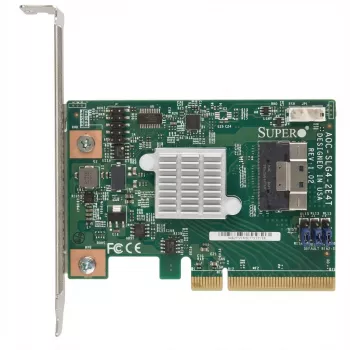 Supermicro - Controladora de almacenamiento - NVMe Retimer - PCIe 4.0 - Perfil bajo - PCIe 4.0 x8 - para A+ Server 2124, SuperServer Ultra SYS-220, ULTRA SuperServer SYS-220, SYS-620