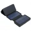 PowerNeed ES20000B panel solar plegable con power bank, 9 W, 20000 mAh, Li-Poly, 2x USB 2 A, negro
