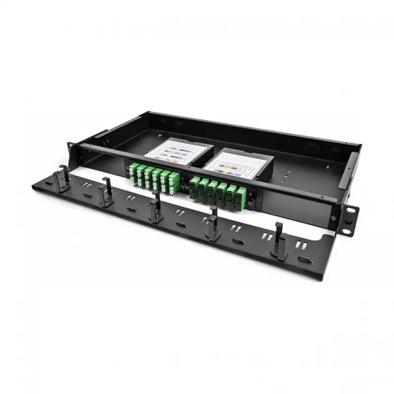 DeLOCK casete Fiber Optic HD conector macho MPO a 12 x conector hembra LC dúplex 24 fibras monomodo 9/125 µm