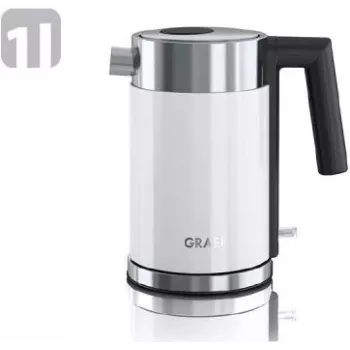 Hervidor de agua Graef 1 L 2200 W acero inoxidable blanco