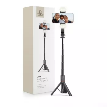Tech-Protect L05S palo selfie soporte lámpara LED mando Bluetooth