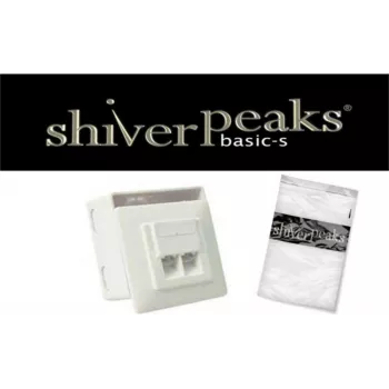 Toma de red ShiverPeaks BASIC-S Cat. 5e 2 puertos empotrable