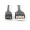 ASM AK-300108-018-S Cable ASSMANN USB 2.0 HighSpeed Canon Type-A / Mini-USB B (5 pines) macho 1,8 m