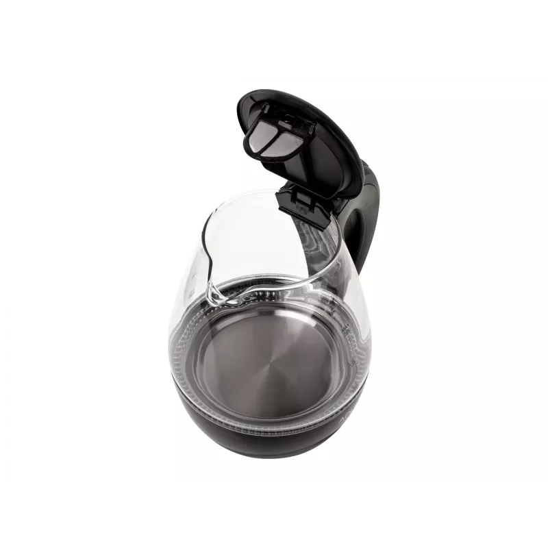 Hervidor de agua | Adler | Hervidor de agua | AD 1224 | Estándar | 2000 W | 1,5 L | Vidrio | Base giratoria 360° | Negro