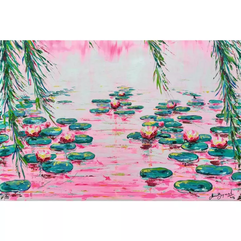 Puzle 4000 piezas Ravensburger Pink Water Lilies de Mauro Bergonzoli