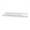 Guía de perfil en L de montaje ALLNET longitud ajustable 502–849 mm gris claro, par