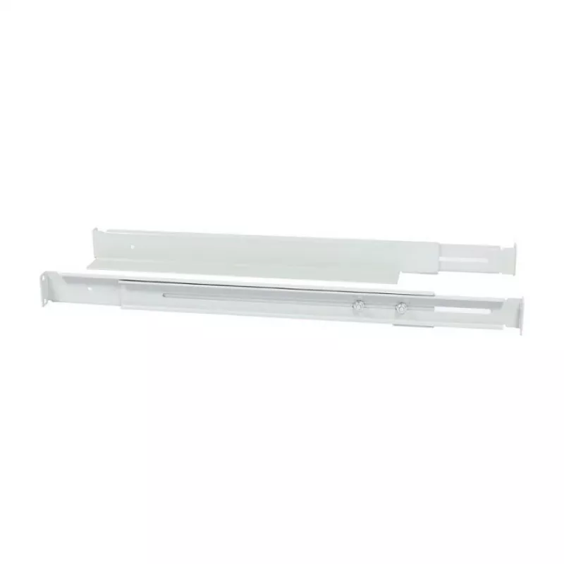 Guía de perfil en L de montaje ALLNET longitud ajustable 502–849 mm gris claro, par