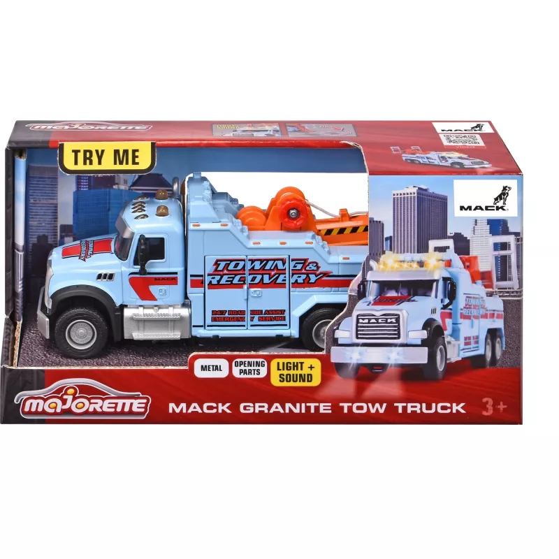 Mack Granite Grúa de remolque, vehículo de juguete