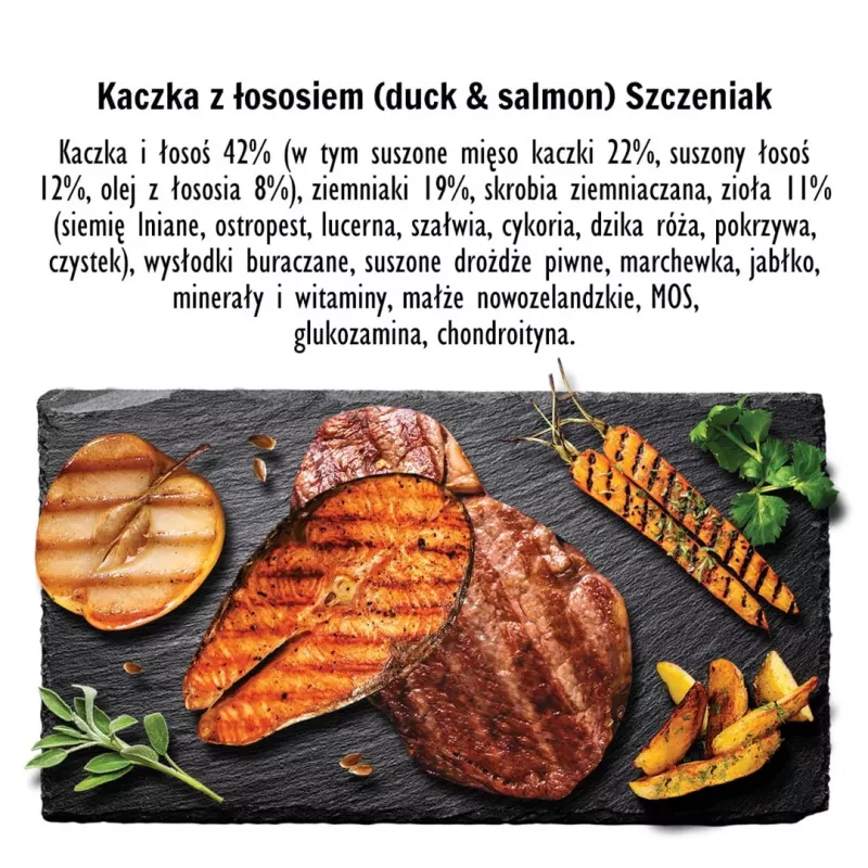 PAKA ZWIERZAKA Puppy pato con salmón S - Comida seca para perros - 9 kg