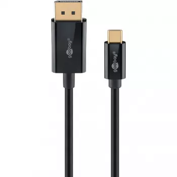 Cable Goobay USB-C a DisplayPort – conectores chapados en oro, resoluciones Ultra HD hasta 4K @ 60 Hz, adaptador Type-C Thunderbolt 3/4 a DP compatible con