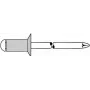 Remache ciego GESIPA 5×18 mm cabeza avellanada KS para 12,0–14,0 mm, pack de 500