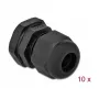 Prensaestopas DeLOCK 60196 negro plástico 10 uds.