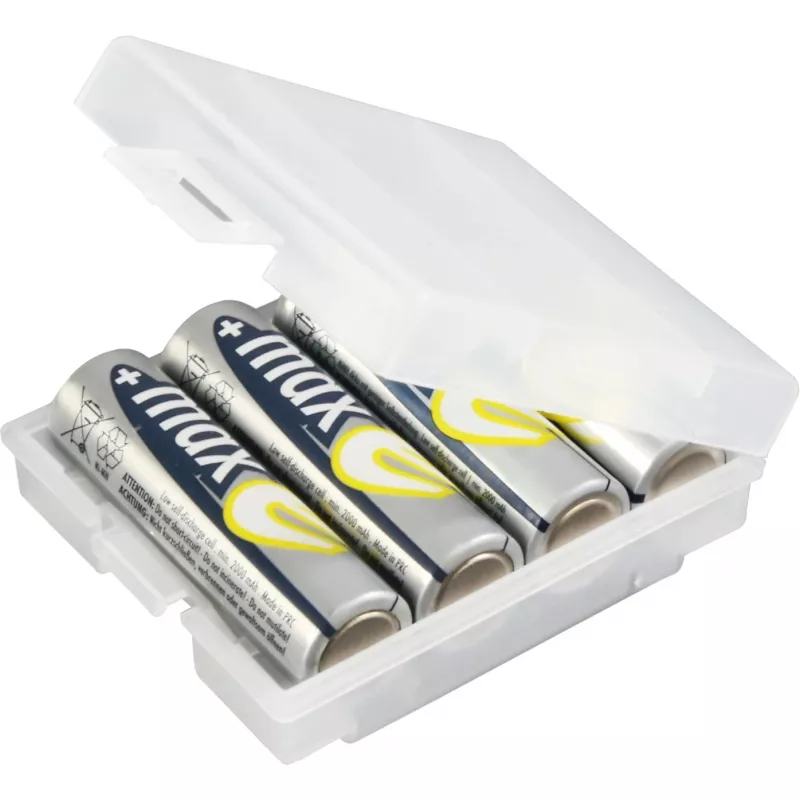 Caja de pilas ANSMANN 4000740 BATTERY BOX 4, para un máximo de 4 pilas AA o AAA
