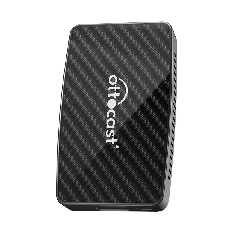 Adaptador CarPlay/Android Ottocast CA400-S – 4 en 1: CarPlay y Android Auto inalámbricos, Apple CarPlay y Android Auto con cable, negro