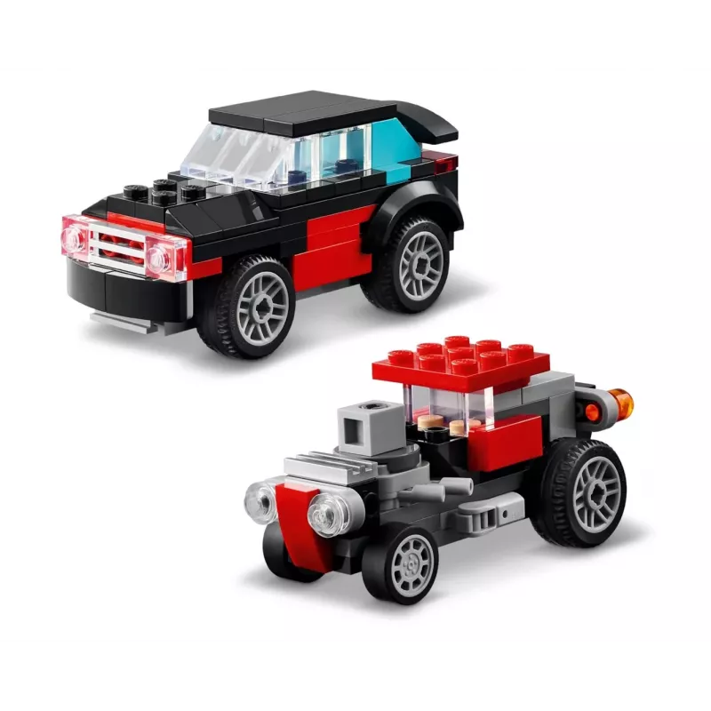 LEGO Creator 3-in-1 31146 Camión de plataforma con helicóptero