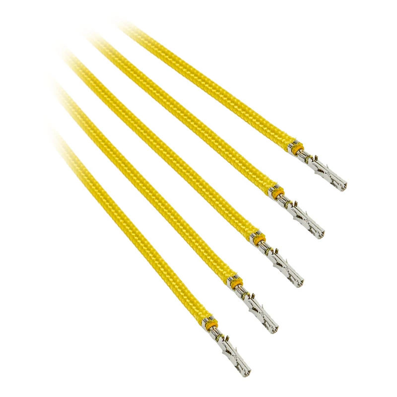 BitFenix Alchemy 2.0 BFX-ALC-40CMLY-RP juego de cables para fuente de alimentación, 5x 0,4 m, amarillo