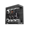 Caja de PC HAVN HS 420 VGPU, torre Midi, E-ATX, cristal templado, cable riser PCIe 5.0 - negra