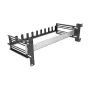 Panel de interruptor automático DELOCK 67282 — Accesorio metálico para rack de 19 pulgadas, carcasa negra, 1 unidad