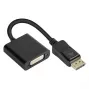 Adaptador DisplayPort macho a DVI-I 24+5 hembra, 1080P @60Hz, contactos dorados, aprox. 20cm, Good C (DP-AD10)