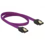 Cable SATA DeLOCK 83691 0,5 m SATA 7 pines violeta