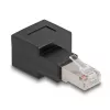 Delock - Adaptador de red - RJ-45 (M) acodado a la derecha a RJ-45 (H) - CAT 6a
