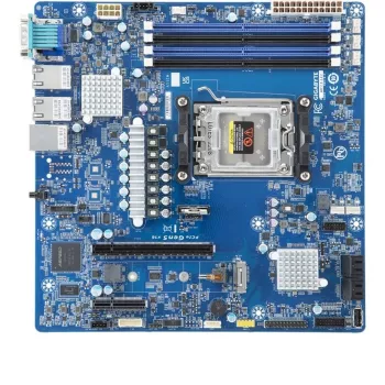 Placa base GIGABYTE MC13-LE1 B650E microATX para AMD AM5 (Ryzen 7000/9000, DDR5, 4x DIMM, 10Gb LAN, 2x RJ-45, 4x SATA III, M.2, RAID)