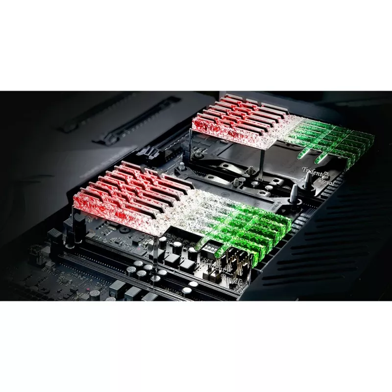DIMM 64 GB DDR4-3600 (4x 16 GB) Quad-Kit, memoria plateada, F4-3600C16Q-64GTRSC, Trident Z Royal, INTEL XMP