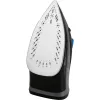 Plancha CLATRONIC DB 3703 — plancha en seco y con vapor, suela de acero inoxidable, 1800 W, negro/gris