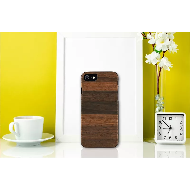 Funda protectora Man and Wood para iPhone 7/8 – fango negro