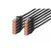 Digitus DK-1644-005-BL-10 CAT 6 S/FTP cable de conexión 0,5 m, negro, pack de 10