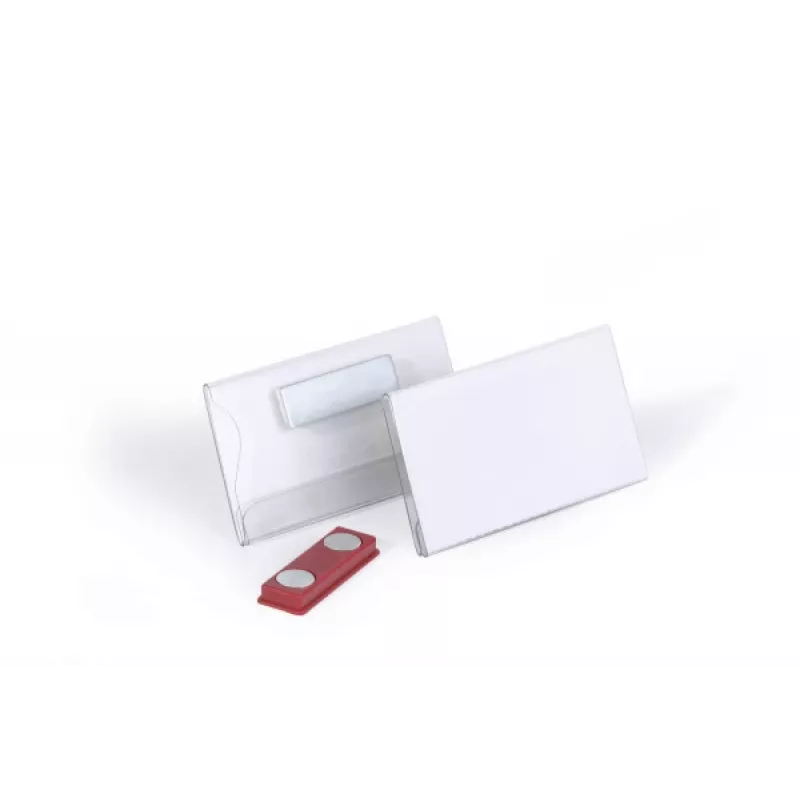 Durable Placa de identificación magnética 40 x 75 mm
